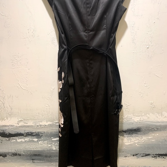 White House black Market Cap sleeve satin dress. - Picture 2 of 5